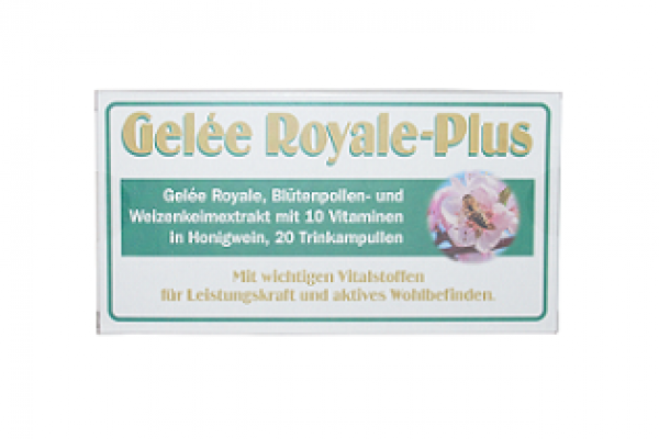 Gelée Royale Plus Trinkampullen mit Honigwein